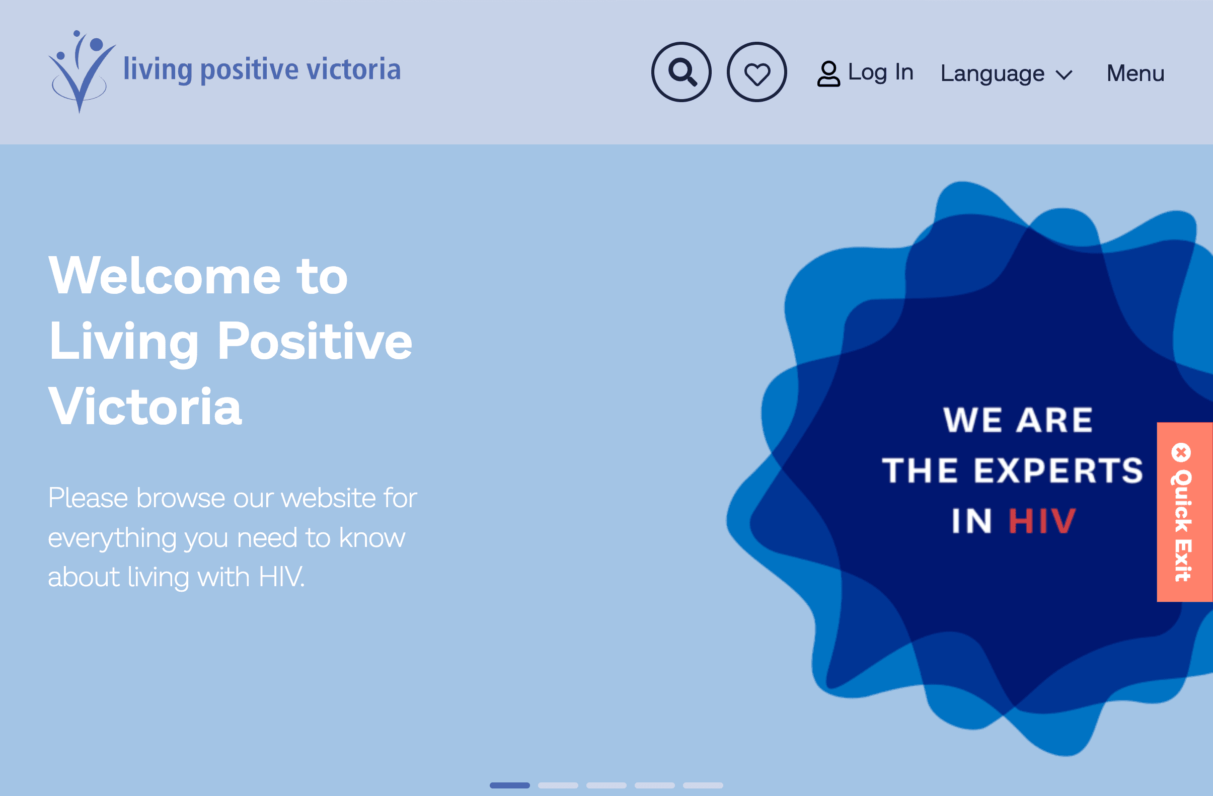 Living Positive Victoria website